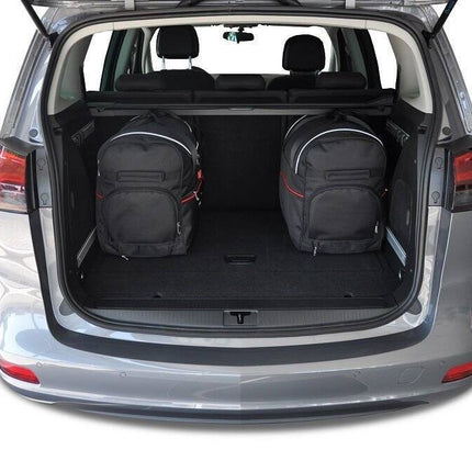 Kjust Reistassenset voor Opel Zafira Tourer 2011-2019 - Set van 5 Tassen met 3 Roltassen en 2 Vliegtuigtassen