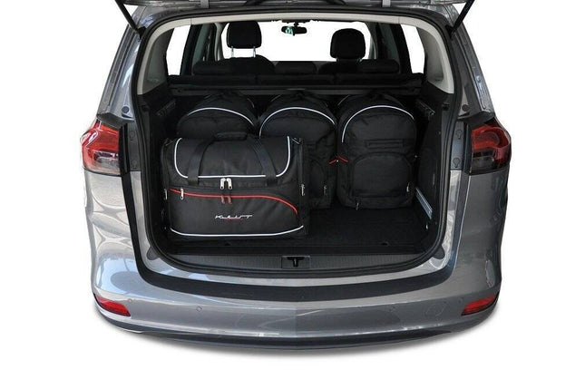 Kjust Reistassenset voor Opel Zafira Tourer 2011-2019 - Set van 5 Tassen met 3 Roltassen en 2 Vliegtuigtassen
