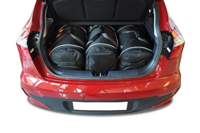 Kjust Reistassenset voor Kia Rio 3-deurs 2011-2017 - Set van 3 Tassen met 2 Roltassen en 1 Sporttas