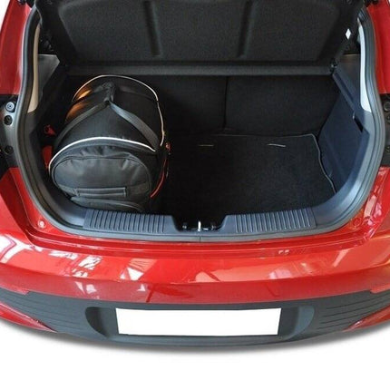 Kjust Reistassenset voor Kia Rio 3-deurs 2011-2017 - Set van 3 Tassen met 2 Roltassen en 1 Vliegtuigtas