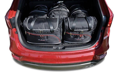 Kjust Reistassenset voor Hyundai Santa Fe 2012-2018 - Set van 5 Tassen met 3 Roltassen en 2 Vliegtuigtassen