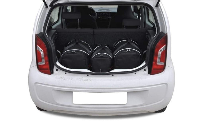 Kjust Reistassenset voor Volkswagen Up! 3-deurs 2011-2020 - Set van 3 Tassen met 2 Sporttassen en 1 Vliegtuigtas