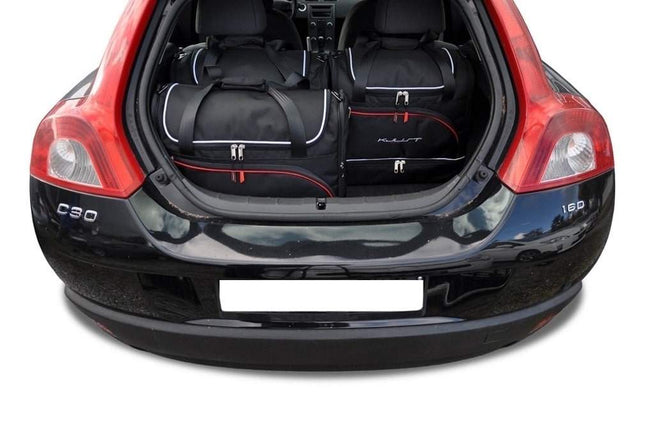Kjust Reistassenset voor Volvo C30 2007-2013 - Set van 4 Tassen met 2 Sporttassen en 2 Vliegtuigtassen