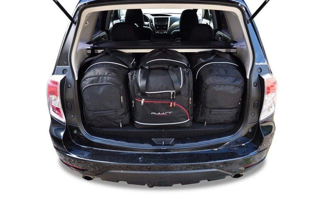 Kjust Reistassenset voor Subaru Forester 2008-2013 - Set van 4 Tassen met 3 Roltassen en 1 Vliegtuigtas