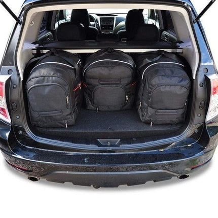 Kjust Reistassenset voor Subaru Forester 2008-2013 - Set van 4 Tassen met 3 Roltassen en 1 Vliegtuigtas