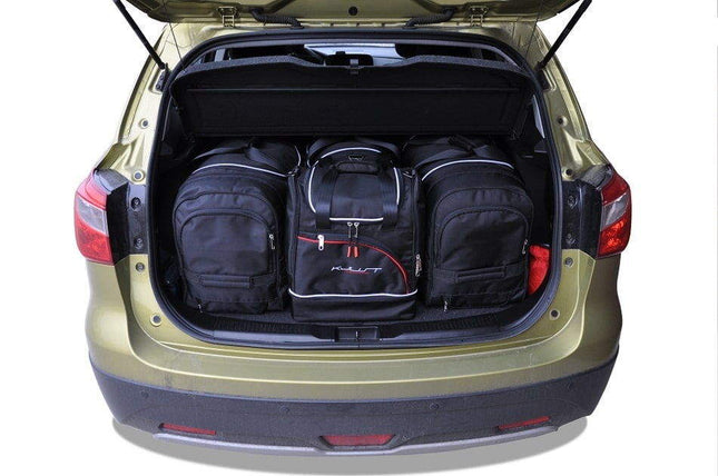Kjust Reistassenset voor Suzuki SX4 S-Cross 2013-2021 - Set van 4 Tassen met 2 Roltassen en 2 Sporttassen