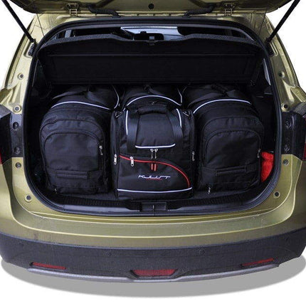 Kjust Reistassenset voor Suzuki SX4 S-Cross 2013-2021 - Set van 4 Tassen met 2 Roltassen 1 Sporttas en 1 Vliegtuigtas
