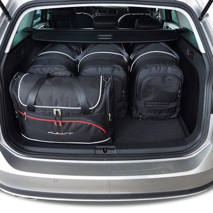 Kjust Reistassenset voor Volkswagen Golf Alltrack 2015-2020 - Set van 5 Tassen met 3 Roltassen en 2 Vliegtuigtassen