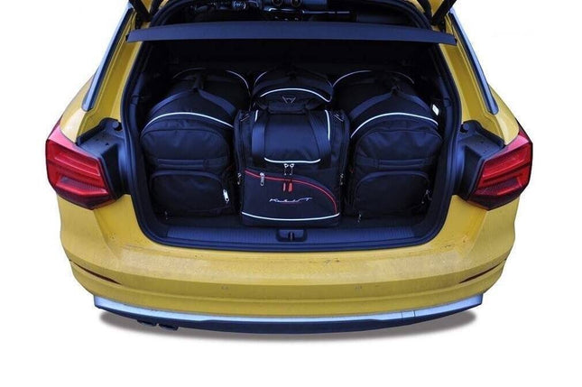 Kjust Reistassenset voor Audi Q2 vanaf 2016 - Set van 4 Tassen met 2 Roltassen 1 Sporttas en 1 Vliegtuigtas