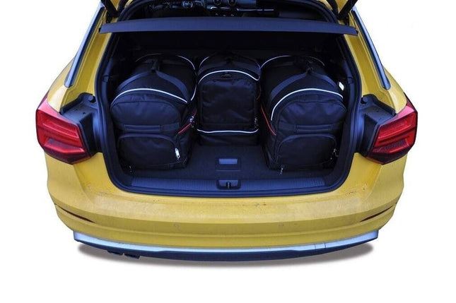 Kjust Reistassenset voor Audi Q2 vanaf 2016 - Set van 4 Tassen met 2 Roltassen 1 Sporttas en 1 Vliegtuigtas