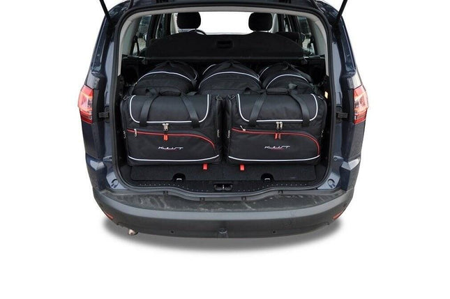 Kjust Reistassenset voor Ford S-Max 2006-2015 - Set van 5 Tassen met 3 Roltassen en 2 Vliegtuigtassen