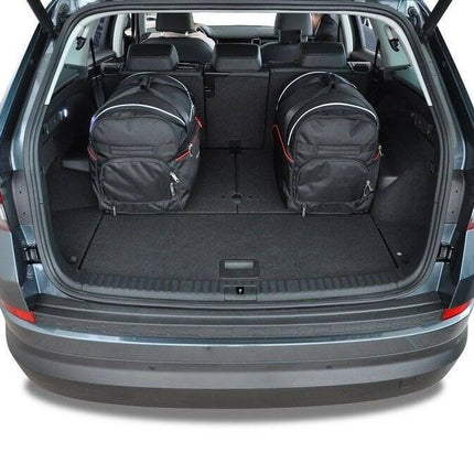 Kjust Reistassenset voor Skoda Kodiaq 2016-2024 - Set van 5 Tassen met 3 Roltassen en 2 Sporttassen