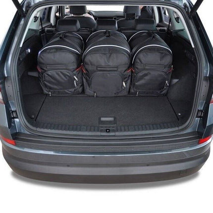 Kjust Reistassenset voor Skoda Kodiaq 2016-2024 - Set van 5 Tassen met 3 Roltassen en 2 Sporttassen