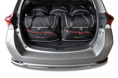 Kjust Reistassenset voor Toyota Auris Touring Sports 2013-2018 - Set van 5 Tassen met 3 Roltassen en 2 Vliegtuigtassen