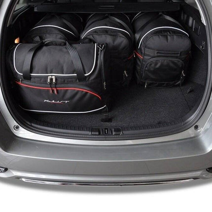 Kjust Reistassenset voor Toyota Auris Touring Sports 2013-2018 - Set van 5 Tassen met 3 Roltassen en 2 Vliegtuigtassen