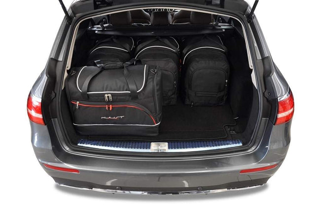 Kjust Reistassenset voor Mercedes Benz E-Klasse Estate 2016-2023 - Set van 5 Tassen met 3 Roltassen en 2 Sporttassen