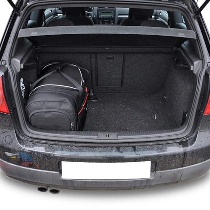 Kjust Reistassenset voor Volkswagen Golf 5-deurs 2004-2008 - Set van 4 Tassen met 2 Roltassen 1 Sporttas en 1 Vliegtuigtas