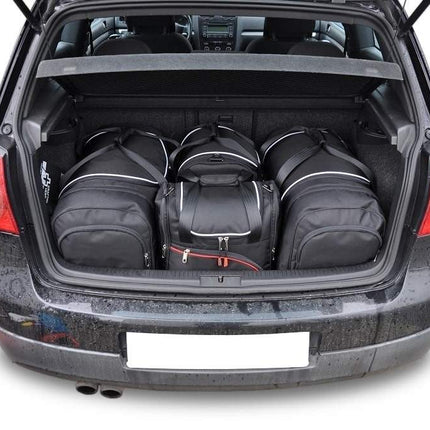 Kjust Reistassenset voor Volkswagen Golf 5-deurs 2004-2008 - Set van 4 Tassen met 2 Roltassen 1 Sporttas en 1 Vliegtuigtas