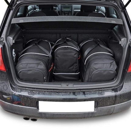 Kjust Reistassenset voor Volkswagen Golf 5-deurs 2004-2008 - Set van 4 Tassen met 2 Roltassen 1 Sporttas en 1 Vliegtuigtas
