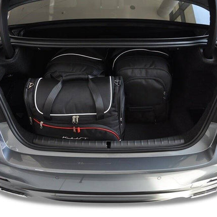 Kjust Reistassenset voor BMW 5 serie Sedan 2017-2023 - Set van 4 Tassen met 2 Roltassen en 2 Vliegtuigtassen