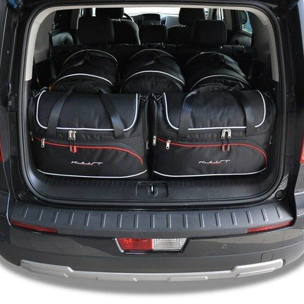 Kjust Reistassenset voor Chevrolet Orlando 2011-2018 - Set van 5 Tassen met 3 Roltassen en 2 Vliegtuigtassen