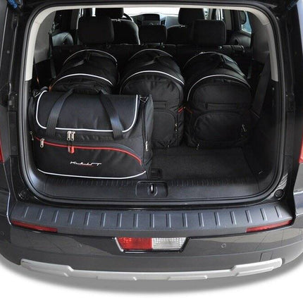 Kjust Reistassenset voor Chevrolet Orlando 2011-2018 - Set van 5 Tassen met 3 Roltassen en 2 Vliegtuigtassen
