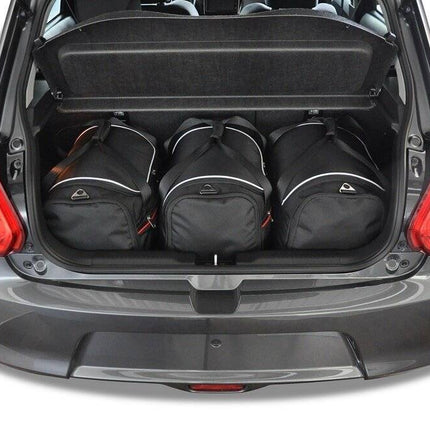 Kjust Reistassenset voor Suzuki Swift Sport 5-deurs vanaf 2017 - Set van 3 Tassen met 3 Sporttassen