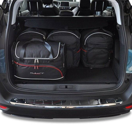 Kjust Reistassenset voor Peugeot 5008 2017-2024 - Set van 5 Tassen met 3 Roltassen en 2 Vliegtuigtassen
