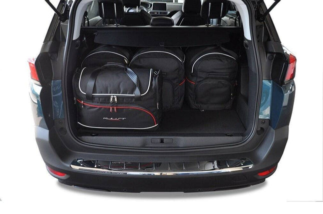 Kjust Reistassenset voor Peugeot 5008 2017-2024 - Set van 5 Tassen met 3 Roltassen en 2 Vliegtuigtassen