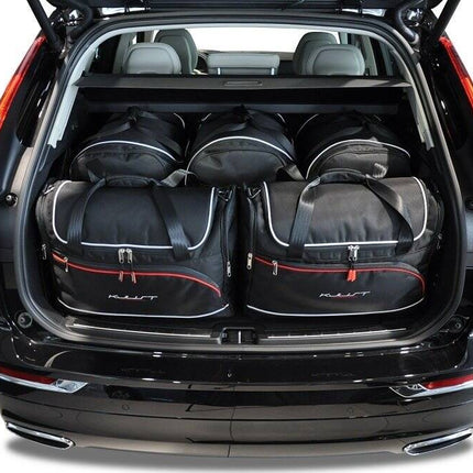 Kjust Reistassenset voor Volvo XC60 vanaf 2017 - Set van 5 Tassen met 3 Roltassen en 2 Vliegtuigtassen
