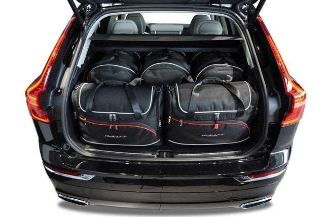 Kjust Reistassenset voor Volvo XC60 vanaf 2017 - Set van 5 Tassen met 3 Roltassen en 2 Vliegtuigtassen