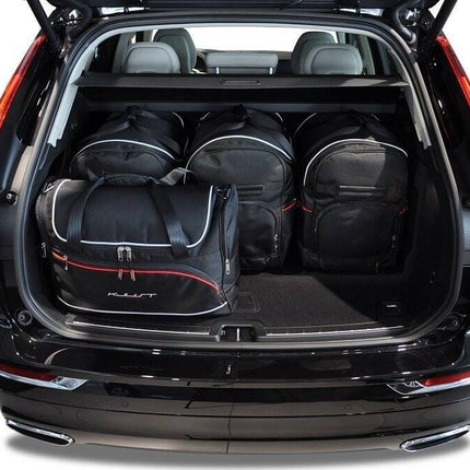 Kjust Reistassenset voor Volvo XC60 vanaf 2017 - Set van 5 Tassen met 3 Roltassen en 2 Vliegtuigtassen
