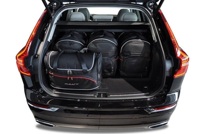 Kjust Reistassenset voor Volvo XC60 vanaf 2017 - Set van 5 Tassen met 3 Roltassen en 2 Vliegtuigtassen