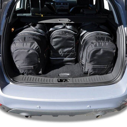 Kjust Reistassenset voor Ford Kuga 2008-2013 - Set van 4 Tassen met 2 Roltassen 1 Sporttas en 1 Vliegtuigtas
