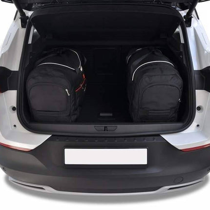 Kjust Reistassenset voor Opel Grandland X 2018-2024 - Set van 4 Tassen met 2 Roltassen en 2 Sporttassen