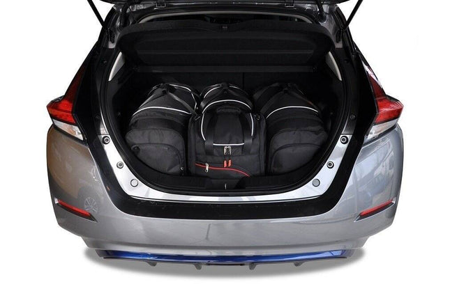 Kjust Reistassenset voor Nissan Leaf vanaf 2018 - Set van 4 Tassen met 2 Roltassen en 2 Sporttassen