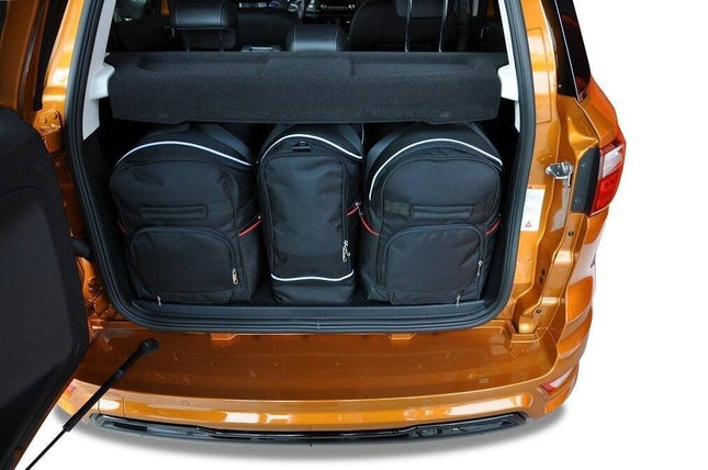 Kjust Reistassenset voor Ford Ecosport 2018-2023 - Set van 3 Tassen met 2 Roltassen en 1 Sporttas