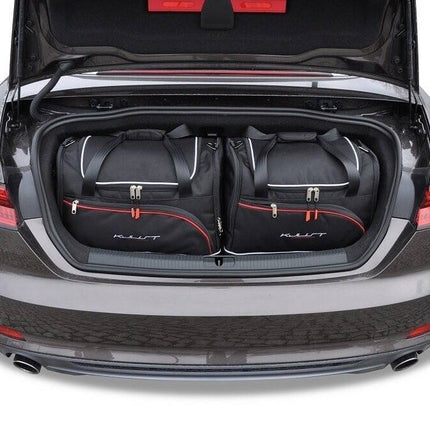 Kjust Reistassenset voor Audi A5 cabrio 2017-2024 - Set van 4 Tassen met 2 Sporttassen en 2 Vliegtuigtassen