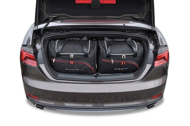 Kjust Reistassenset voor Audi A5 cabrio 2017-2024 - Set van 4 Tassen met 2 Sporttassen en 2 Vliegtuigtassen