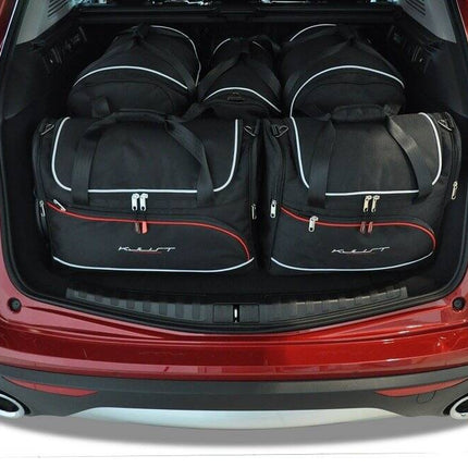 Kjust Reistassenset voor Alfa Romeo Stelvio vanaf 2017 - Set van 5 Tassen met 2 Roltassen 1 Sporttas en 2 Vliegtuigtassen