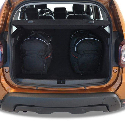 Kjust Reistassenset voor Dacia Duster 2018-2024 - Set van 5 Tassen met 3 Roltassen en 2 Vliegtuigtassen
