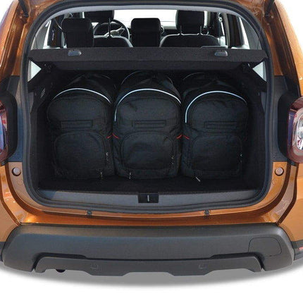 Kjust Reistassenset voor Dacia Duster 2018-2024 - Set van 5 Tassen met 3 Roltassen en 2 Vliegtuigtassen