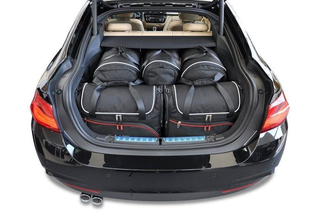 Kjust Reistassenset voor BMW 4 serie Gran coupe 2014-2021 - Set van 5 Tassen met 2 Roltassen 1 Sporttas en 2 Vliegtuigtassen