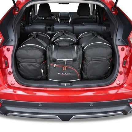 Kjust Reistassenset voor Mitsubishi Eclipse Cross vanaf 2017 - Set van 4 Tassen met 2 Roltassen 1 Sporttas en 1 Vliegtuigtas