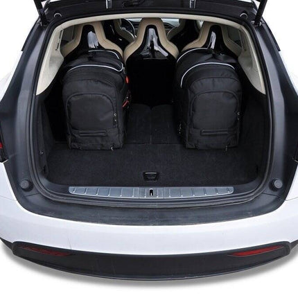 Kjust Reistassenset voor Tesla Model X 2015-2022 - Set van 5 Tassen met 3 Roltassen en 2 Sporttassen