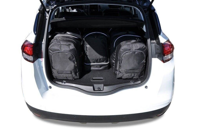 Kjust Reistassenset voor Renault Scenic 2017-2021 - Set van 4 Tassen met 2 Roltassen en 2 Sporttassen