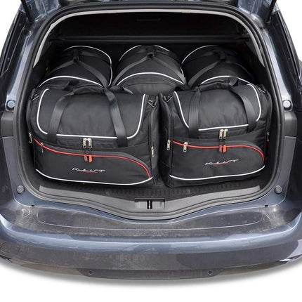 Kjust Reistassenset voor Renault Megane Sport Tourer 2016-2022 - Set van 5 Tassen met 3 Roltassen en 2 Vliegtuigtassen