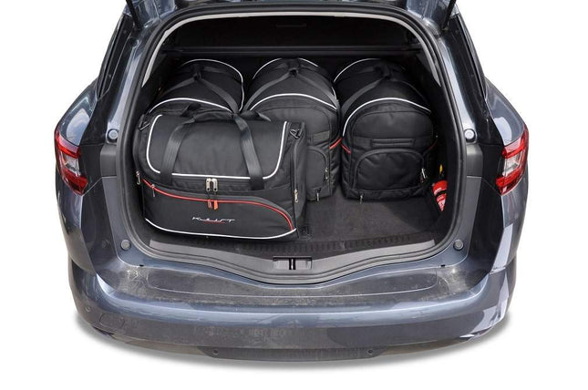 Kjust Reistassenset voor Renault Megane Sport Tourer 2016-2022 - Set van 5 Tassen met 3 Roltassen en 2 Vliegtuigtassen