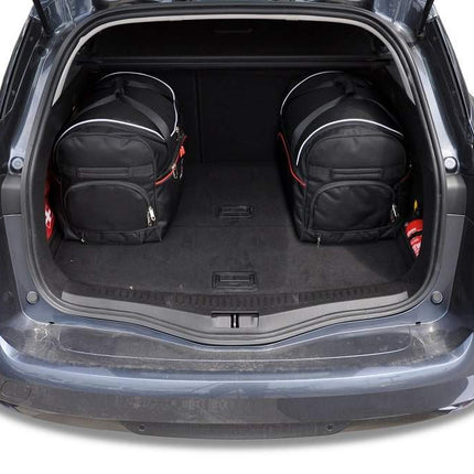 Kjust Reistassenset voor Renault Megane Sport Tourer 2016-2022 - Set van 5 Tassen met 3 Roltassen en 2 Vliegtuigtassen