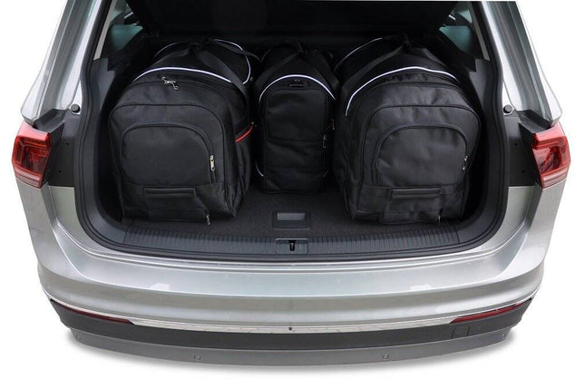 Kjust Reistassenset voor Volkswagen Tiguan 2016-2024 - Set van 4 Tassen met 2 Roltassen 1 Sporttas en 1 Vliegtuigtas